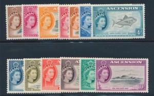 ASCENSION 62-74 MINT LH, QEII, FISH