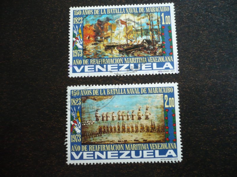 Stamps - Venezuela - Scott# 1038-1039 - Used Part Set of 2 Stamps