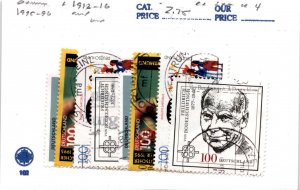 Germany, Postage Stamp, #1913-1916 (2 Ea) Used, 1995 Berlin Wall (AE)