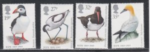 Great Britain # 1239-1242, Birds, Mint NH, 1/2 Cat.