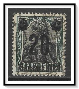 Saar#65 Germania Surcharged Used