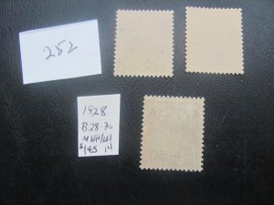 FRANCE 1928 MNH/LH SC B28-30 SET VF  $145 (252)