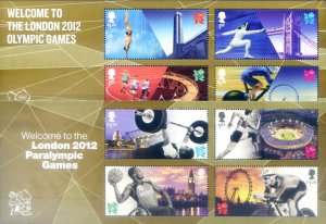 Sport. London 2012 Olympics and Paralympics. 2 sheets.