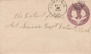 United States New York Esperance 1894 target  2c Columbian Envelope.