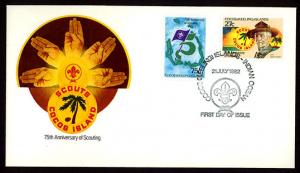 COCOS ISLAND  1982 75th Anniversary of World Scouting FDC