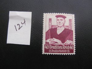 GERMANY 1934 MNH SIGNED BUHLER SC B67 XF 250 EUROS (124)