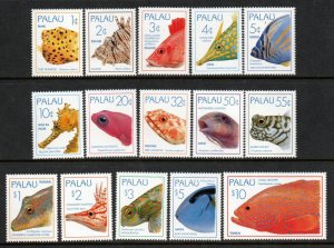 Palau Scott 351-365 Sea Life Mint NH 2021 cv $40.45