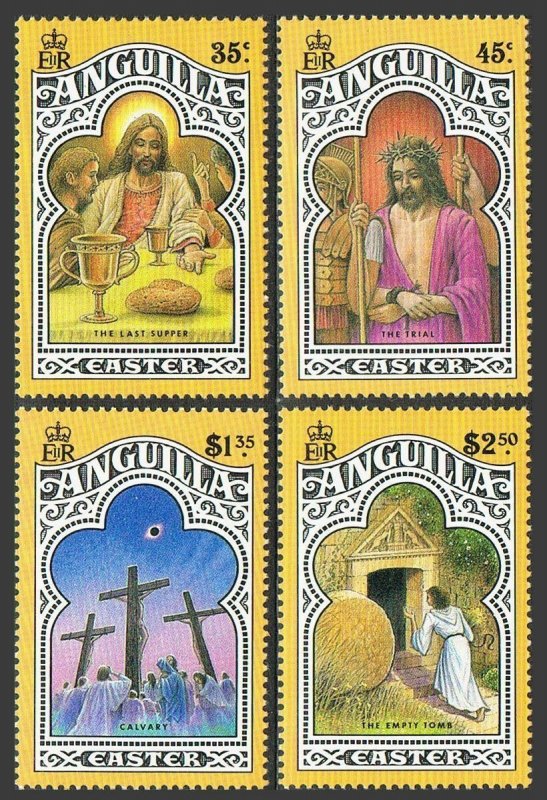 Anguilla 811-814,815,MNH.Michel 831-834,835 Bl.85. Easter 1990.