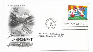 US 1527 10c Expo '74 Spokane World's Fair on FDC Artcraft Cachet ECV $10.00