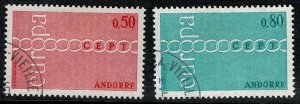 Andorra French #205-06 Europa used