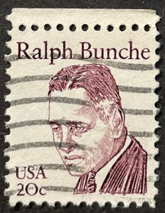 US #1860 Used F/VF 20c Ralph Bunche 1982 [G17.8.3]