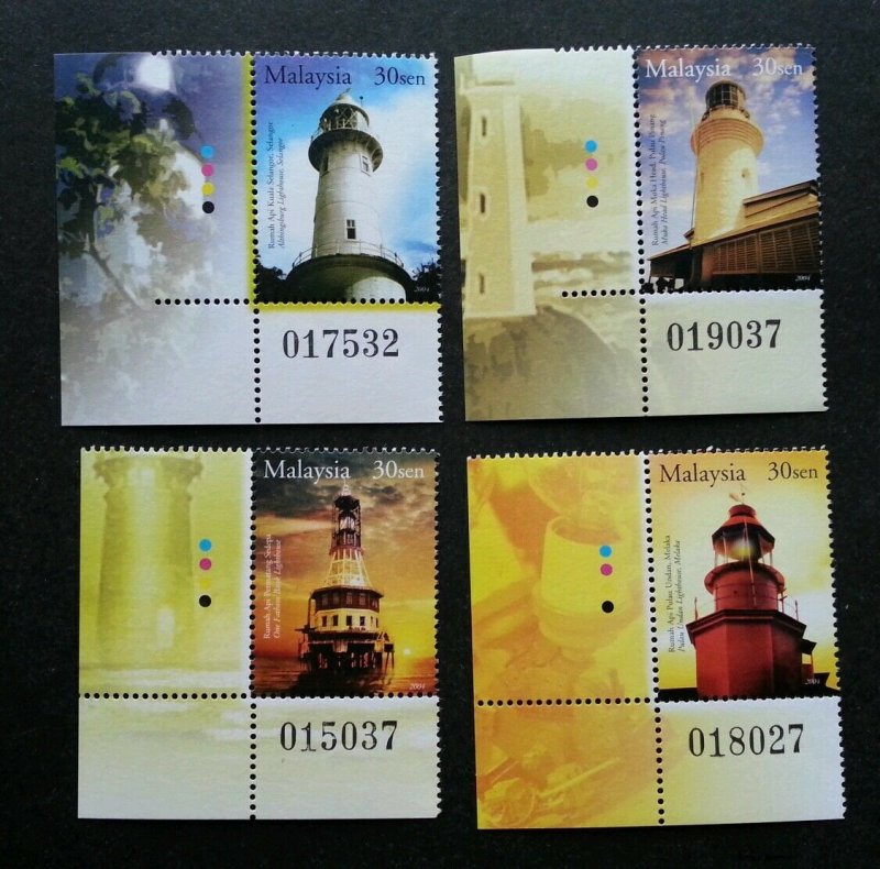 *FREE SHIP Historical Buildings Lighthouse Malaysia 2004 Marine (stamp plate MNH