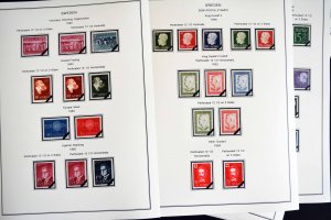 COLOR PRINTED SWEDEN 1941-1970 STAMP ALBUM PAGES (47 illustrated pages)