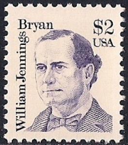 #2195  2 Dollar William Jennings Bryan mint OG NH VF