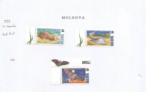 MOLDOVA - 1999 - Red Book - Perf 3v Set - M L H