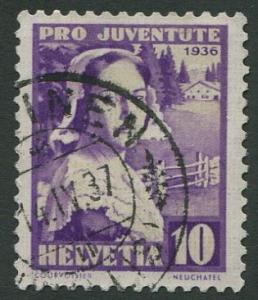 SWITZERLAND 1936 - 10c USED SEMI-POSTAL