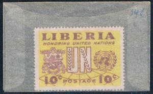 Liberia 340 Unused Liberia arms 1952 (L0531)