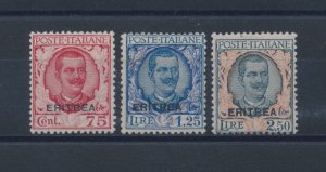 1925 Eritrea, Michetti Overprinted, n. 113/115 MNH**