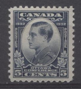 Canada #193 5c Steel Blue 1932 Ottawa Conference Deep Cream Gum VF-80 OG