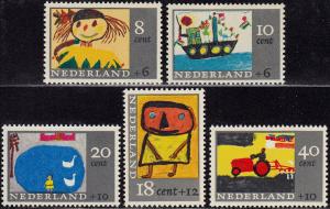 Netherlands - 1965 - Scott #B402-06 - MNH - Child Welfare