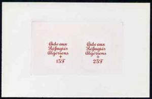 Guinea - Conakry 1962 die proof of two overprints for Ref...