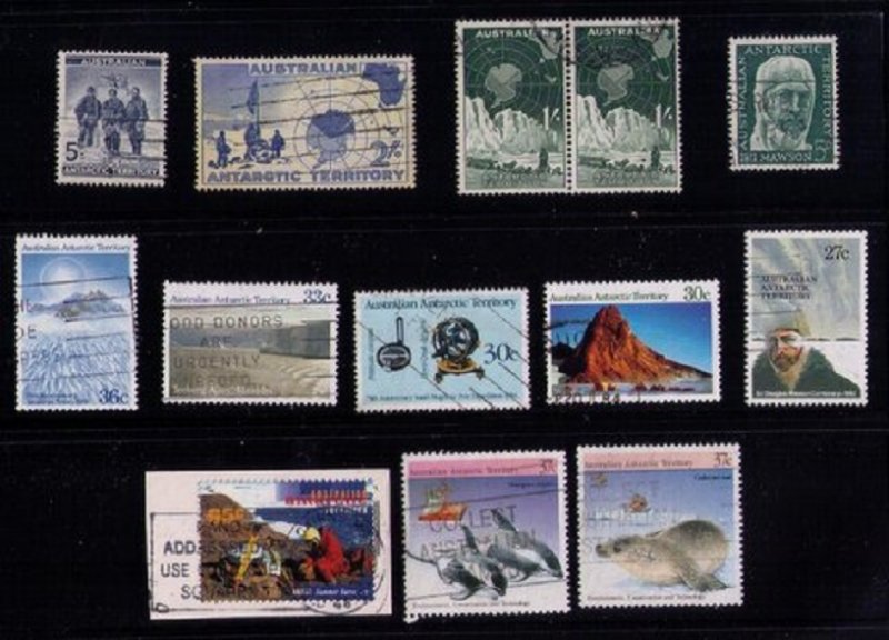 Australian Antarctic Territory Sc L1-L2,L7,L53 (Others)Used/Cancelled Stamps VF