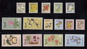 Uganda Scott #115-129 MH