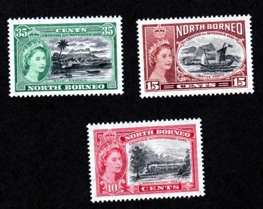 North Borneo 276-278 Mint NH!