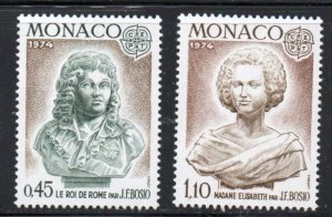 Monaco Sc 903-04 1974  Europa stamp set mint  NH