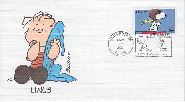 2001 Peanuts Snoopy (Scott 3507) Fleetwood 14 of 17 FDC