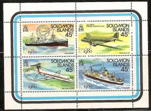 Solomon Isls. 425 MNH 1980 London '80 Stamp Exhib. (Ship)