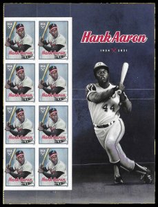 PCBstamps  US #5908 PB $5.98(8x{73c})Hank Aaron, MNH, (PB-4a)