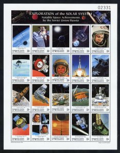 Micronesia 334-36 MNH, Russian Space Exploration Souvenir Sheets Set  from 1999.