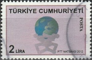 Turkey, #3290 Used,  From 2012    missing label