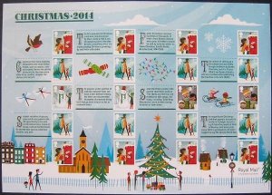 LS90 GB 2014 Christmas Smiler sheet UNMOUNTED MINT/MNH