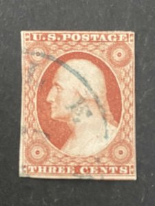 US Stamps-SC# 10A - Used  with Town XCL  - CV $145.00