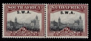 SOUTH WEST AFRICA GV SG60, 2d grey & maroon, M MINT.