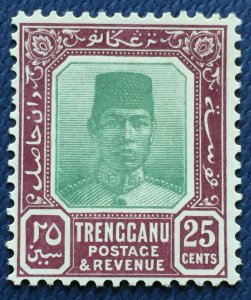 Malaya 1921 Trengganu Sultan Sulaiman 25c MNH SG#38 M4949