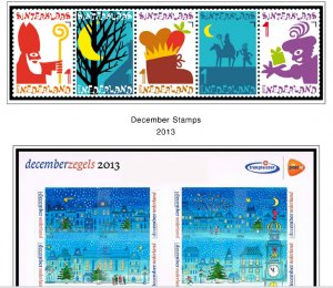 COLOR PRINTED NETHERLANDS 2011-2020 STAMP ALBUM PAGES (159 illustrated pages)