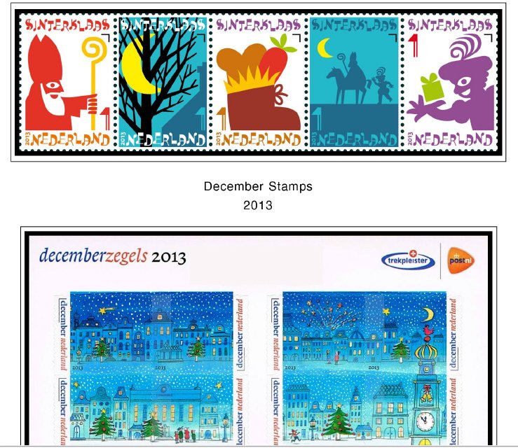 COLOR PRINTED NETHERLANDS 2011-2020 STAMP ALBUM PAGES (159 illustrated pages)