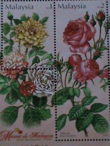 ​MALAYSIA-2003-SC#917  LOVELY  BEAUTIFUL ROSES-MNH -S/S-VERY FINE-LAST ONE