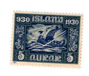 Iceland #153 MH Stamp - CAT VALUE $3.75