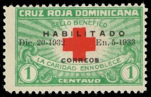 Dominican Rep. #265B Red Cross; MNH