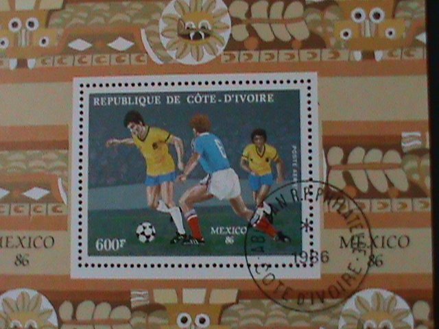 ​UPPER VOLTA-WORLD CUP SOCCER MEXICO'86-CTO S/S VF WE SHIP TO WORLDWIDE