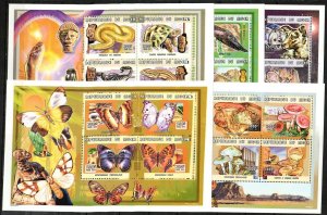 Niger Stamp 1033-1037  - Animals and Mushrooms