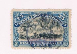 Belgian Congo  #34a Used Inkissi Falls (B0101)