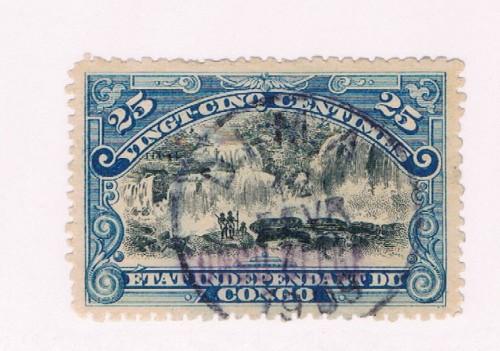 Belgian Congo  #34a Used Inkissi Falls (B0101)