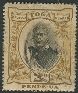 Tonga 1897 SG40 2d King George II type I #1 FU