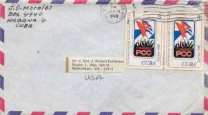 Cuba, Airmail, Flags