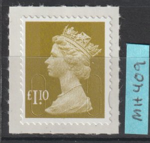 Great Britain Scott# MH409 SG# u2936 2011 QEII MNH